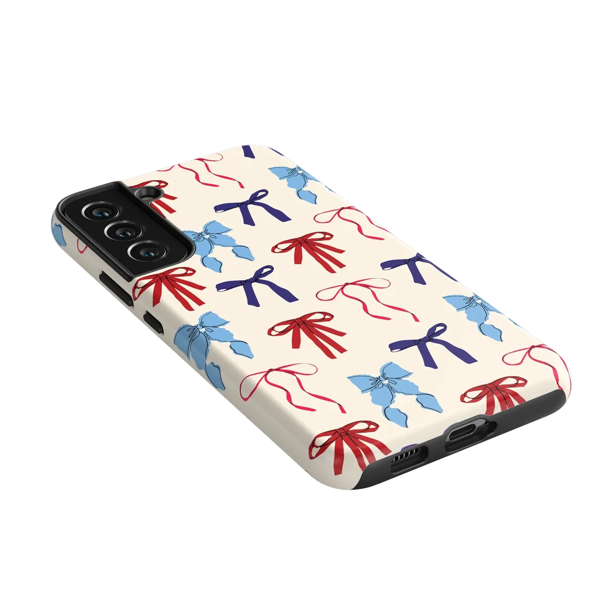 American Girlie | Red White & Blue Bows Case