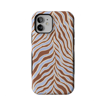 Untamed | Brown & Blue Zebra Case - iPhone 12