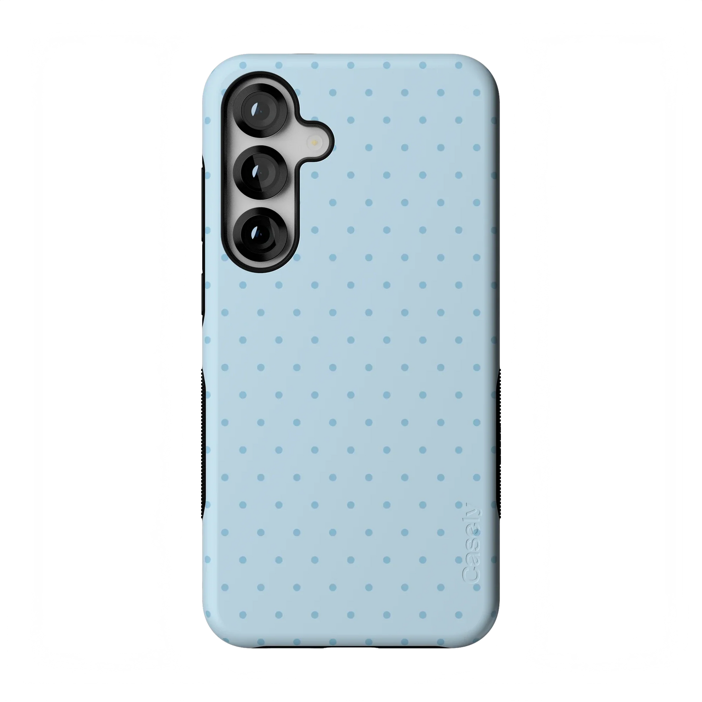 On the Dot | Blue Monochrome Polka Dot Case - Galaxy S25 Plus