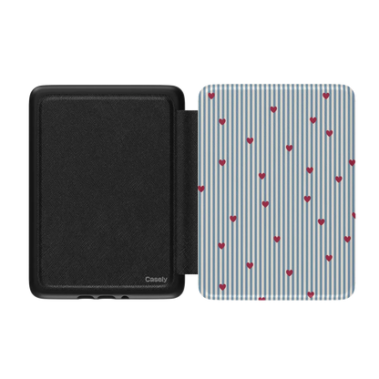 Love Lines | Blue Stripes Kindle Case