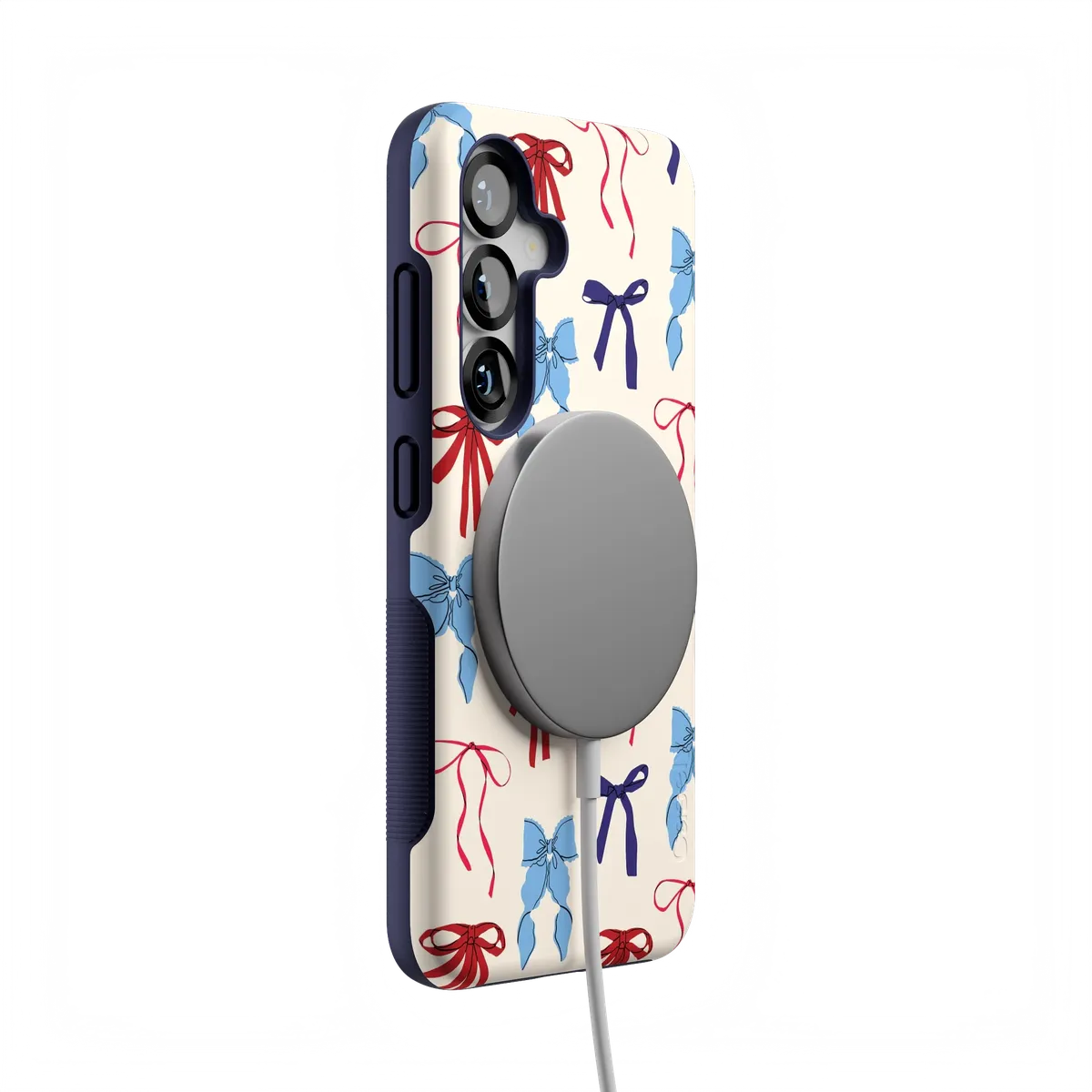 American Girlie | Red White & Blue Bows Case