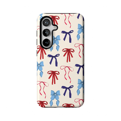 American Girlie | Red White & Blue Bows Case - Galaxy S24