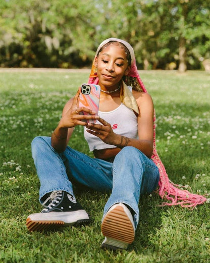 You're a Gem | Rainbow Marble Swirl Case iPhone Case get.casely
