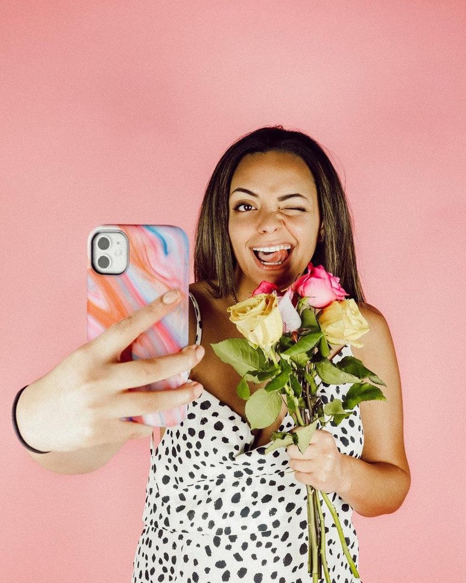 You're a Gem | Rainbow Marble Swirl Case iPhone Case get.casely