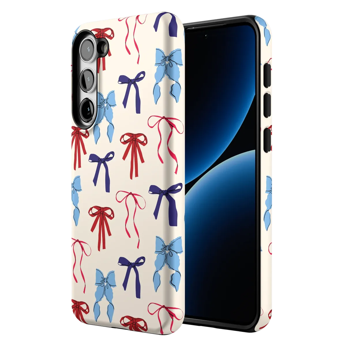 American Girlie | Red White & Blue Bows Case