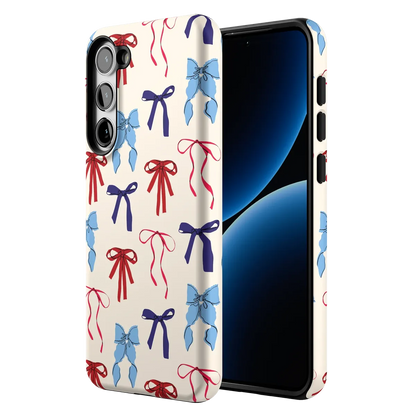 American Girlie | Red White & Blue Bows Case