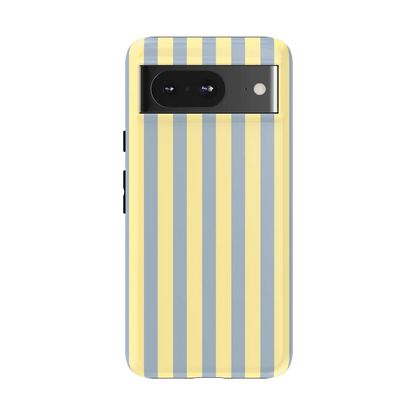 Coastline Stripes | Blue & Yellow Case - Google Pixel 8