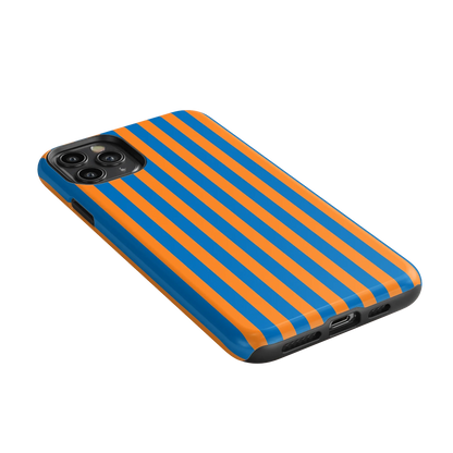 Go New York | Blue & Orange Stripes Case