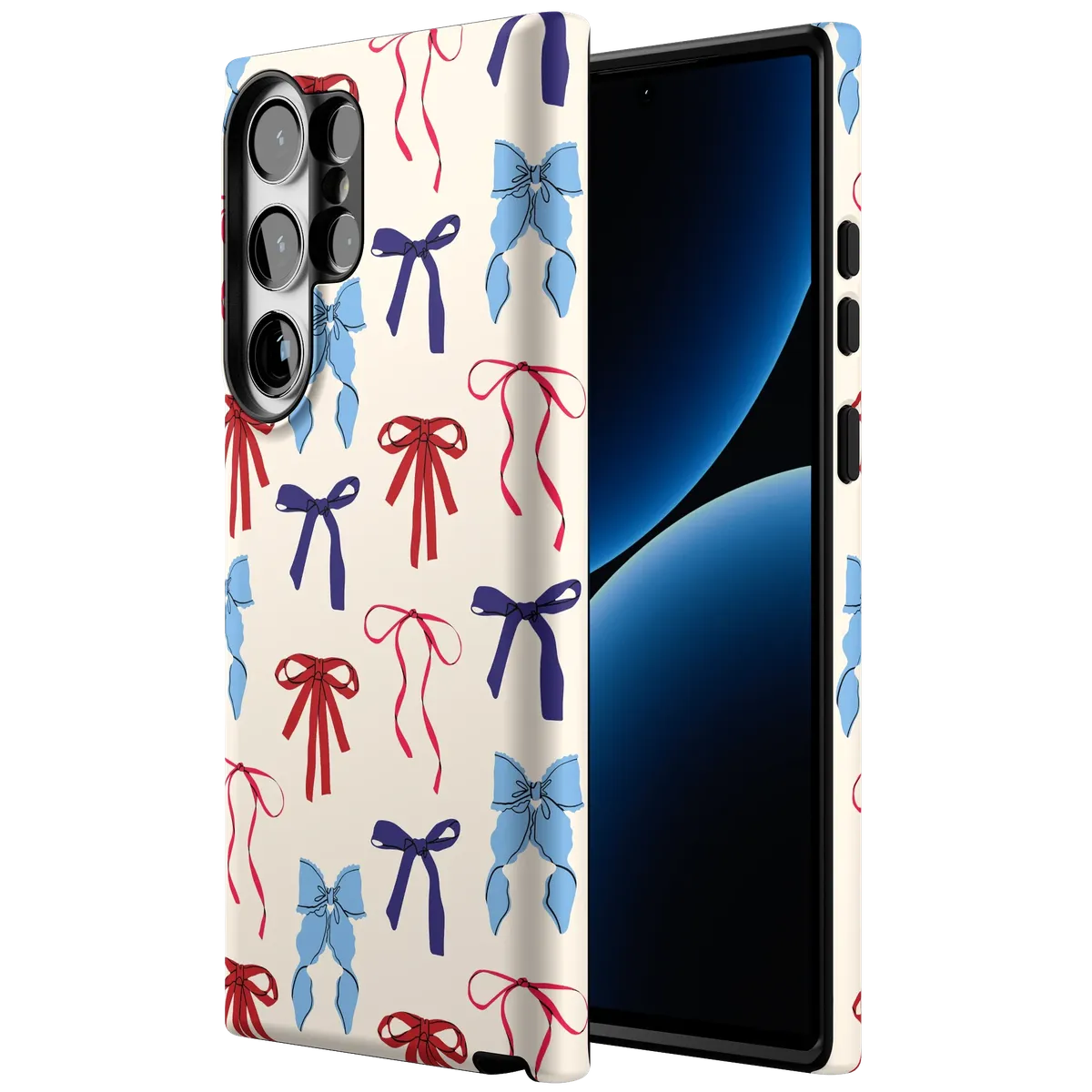 American Girlie | Red White & Blue Bows Case