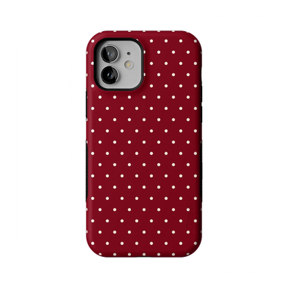 On the Dot | Maroon Polka Dot Case