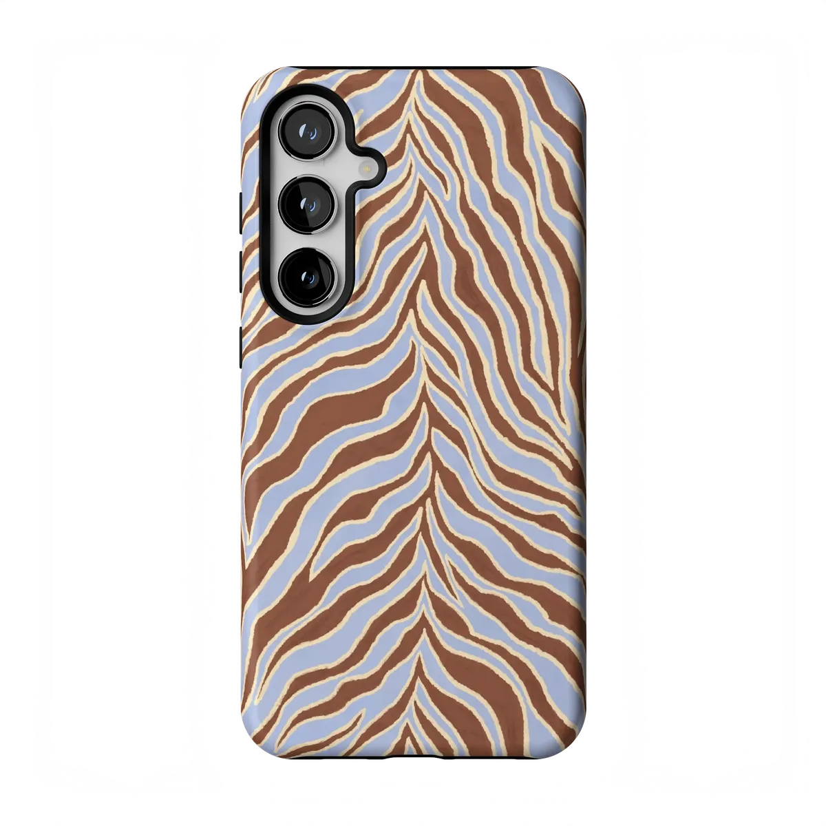 Untamed | Brown & Blue Zebra Case - Galaxy S24 Plus