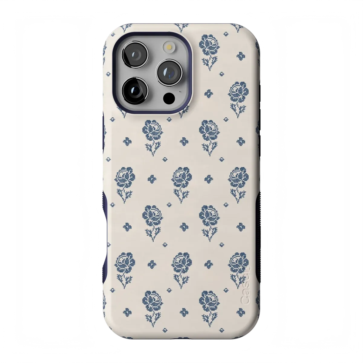 Seaside Stitch | Vintage Roses Case - iPhone 16 Pro