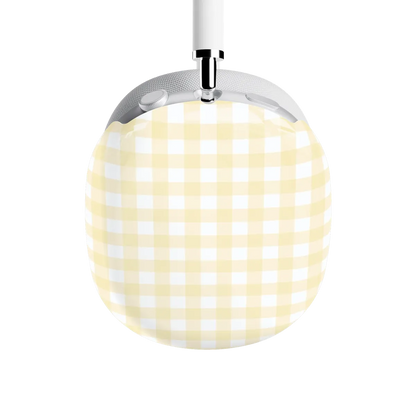 Pastel Picnic | Yellow Gingham AirPods Max Case
