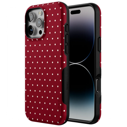 On the Dot | Maroon Polka Dot Case
